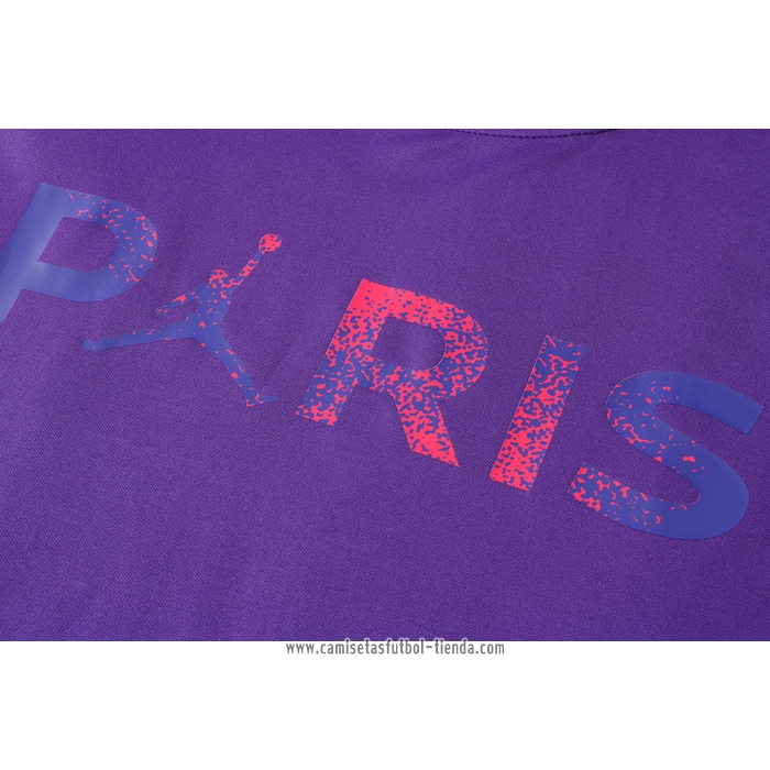 Chandal del Paris Saint-Germain Jordan 2021 2022 Manga Corta Purpura